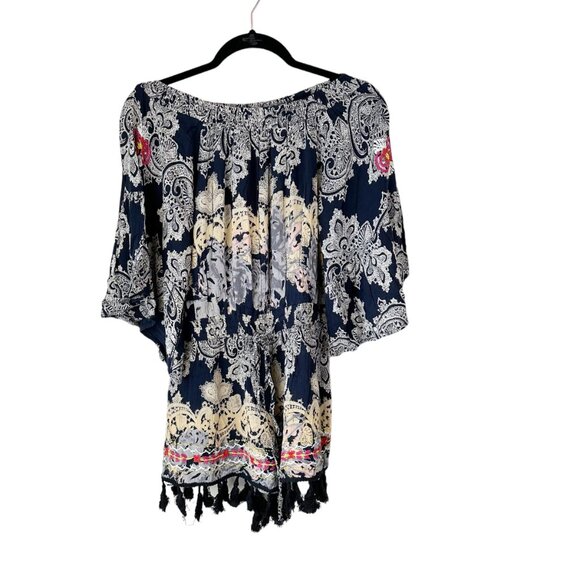 NWT‎ RAGA  Floral Off The Shoulder Romper XS S Anthropologie - Picture 9 of 9